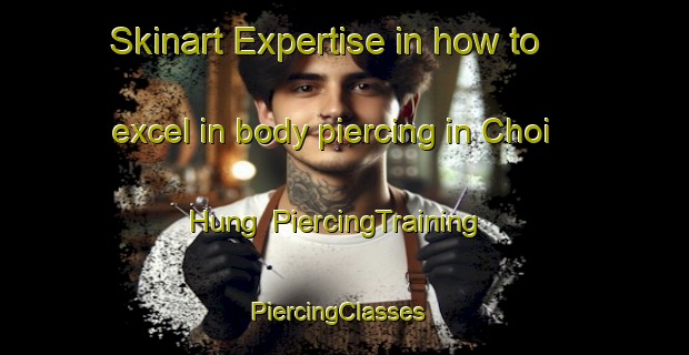 Skinart Expertise in how to excel in body piercing in Choi Hung | PiercingTraining | PiercingClasses | SkinartTraining-Hong Kong