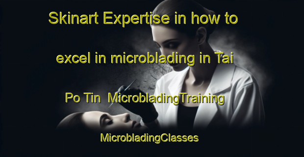 Skinart Expertise in how to excel in microblading in Tai Po Tin | MicrobladingTraining | MicrobladingClasses | SkinartTraining-Hong Kong
