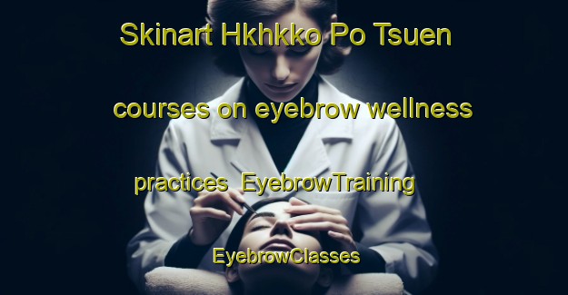 Skinart Hkhkko Po Tsuen courses on eyebrow wellness practices | EyebrowTraining | EyebrowClasses | SkinartTraining-Hong Kong